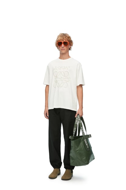 LOEWE Loose fit T-shirt in cotton 米白色 plp_rd