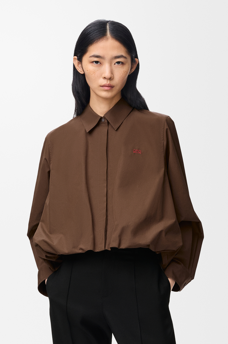 LOEWE Shirt in cotton Brown