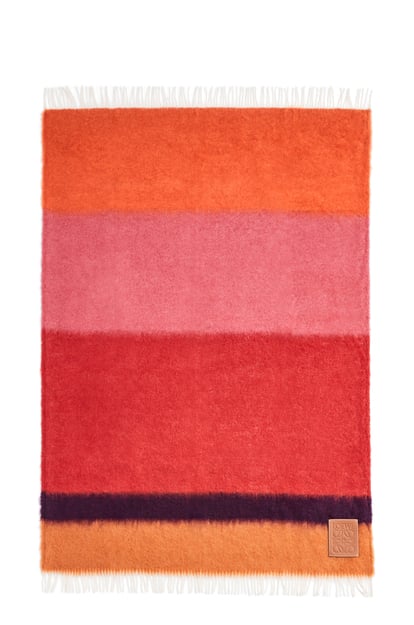 LOEWE Blanket in mohair and wool 紅色/多色 plp_rd