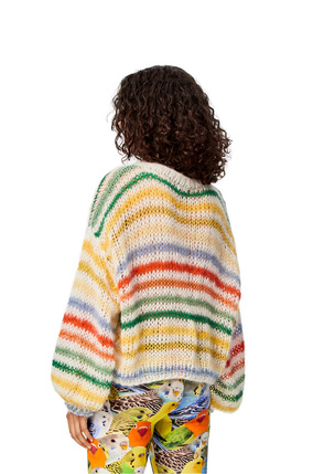 LOEWE Stripe sweater in mohair White/Multicolor plp_rd
