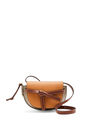 LOEWE Mini Gate Dual bag in soft calfskin Amber/Light Grey/Rust Colour pdp_rd
