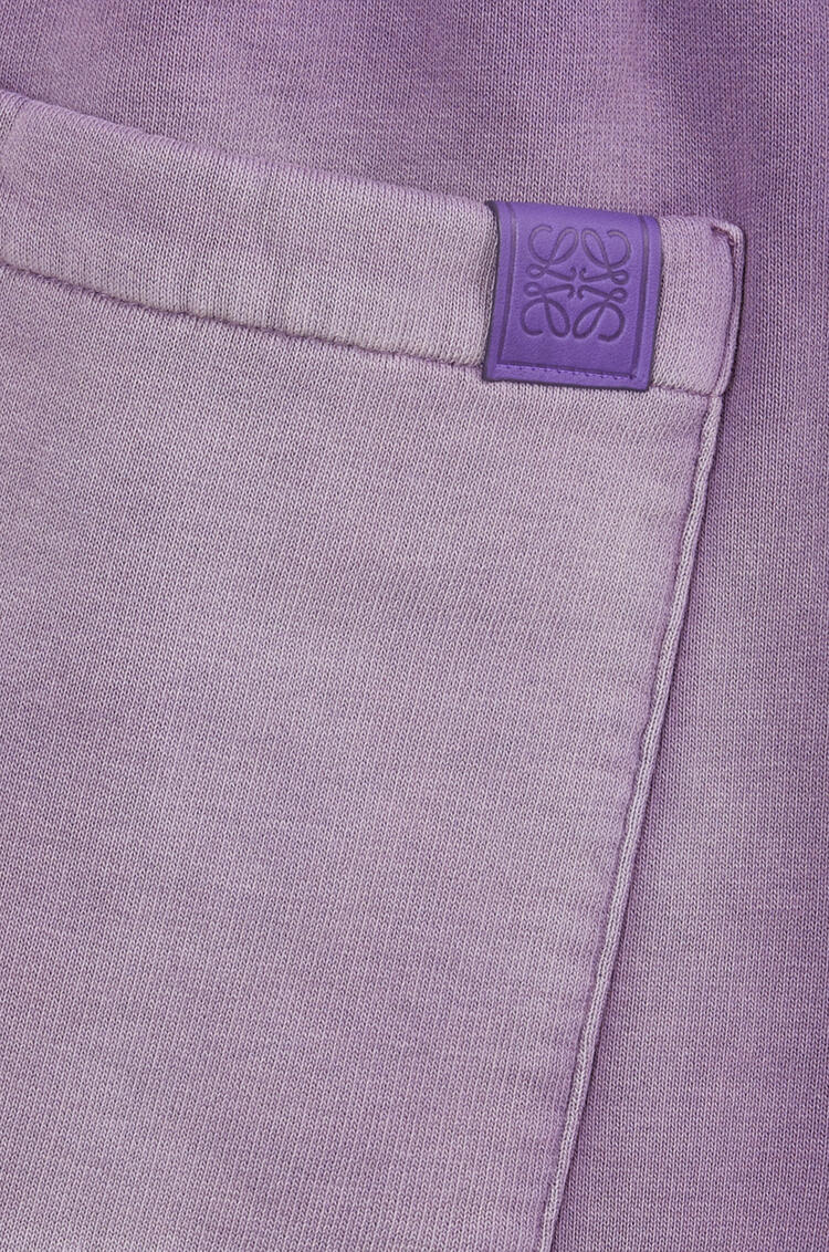 LOEWE Washed drawstring shorts in cotton Bouganville