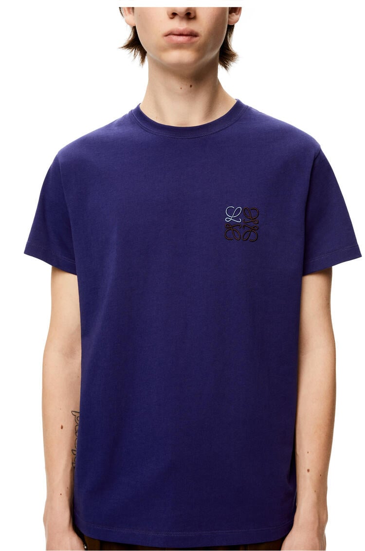 LOEWE Camiseta en algodón con anagrama Azul Royal pdp_rd