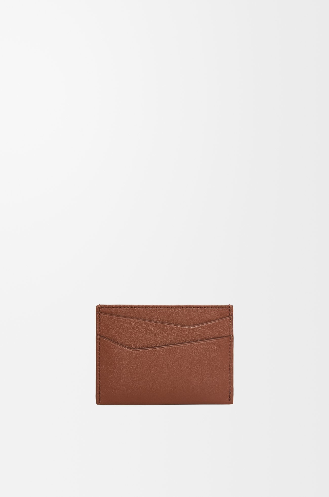 LOEWE Puzzle plain cardholder in classic calfskin Brownie plp_rd