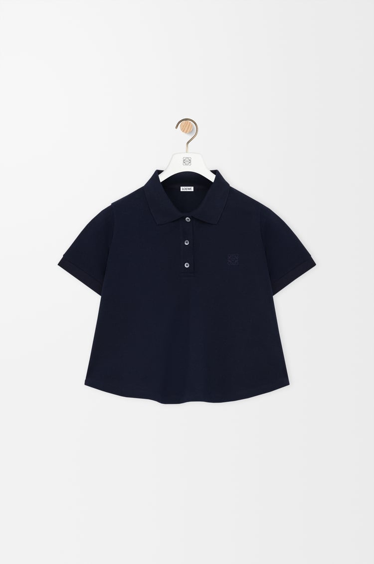 LOEWE 棉质梯形 Polo 衫 深海军蓝