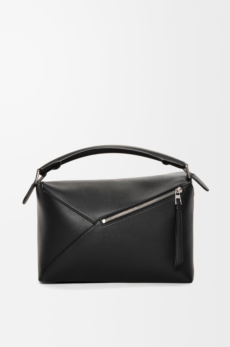 LOEWE Medium Puzzle Edge bag in classic calfskin Black