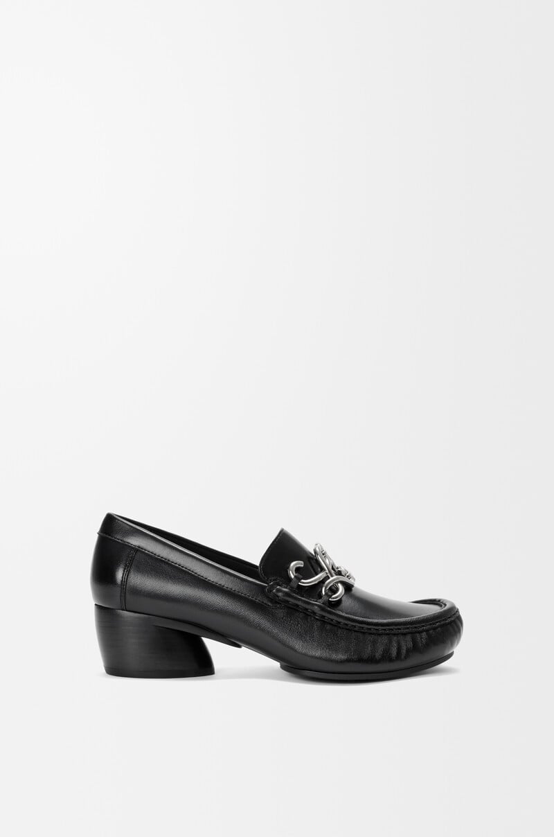 Oval Double L loafer in soft calfskin by LOEWE