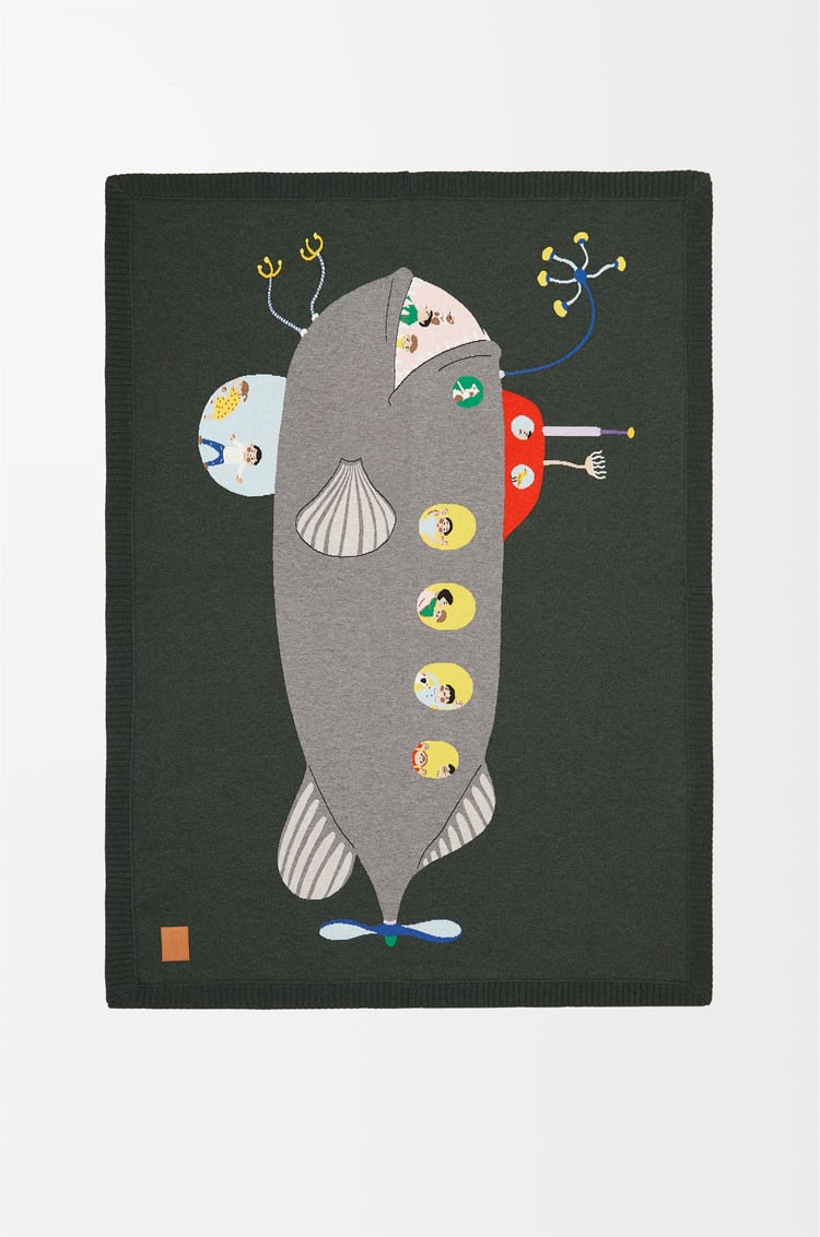 LOEWE Manta Submarine en lana Multicolor