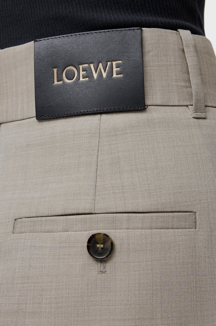LOEWE ラップ トラウザーズ（ウール） ライトベージュメランジェ