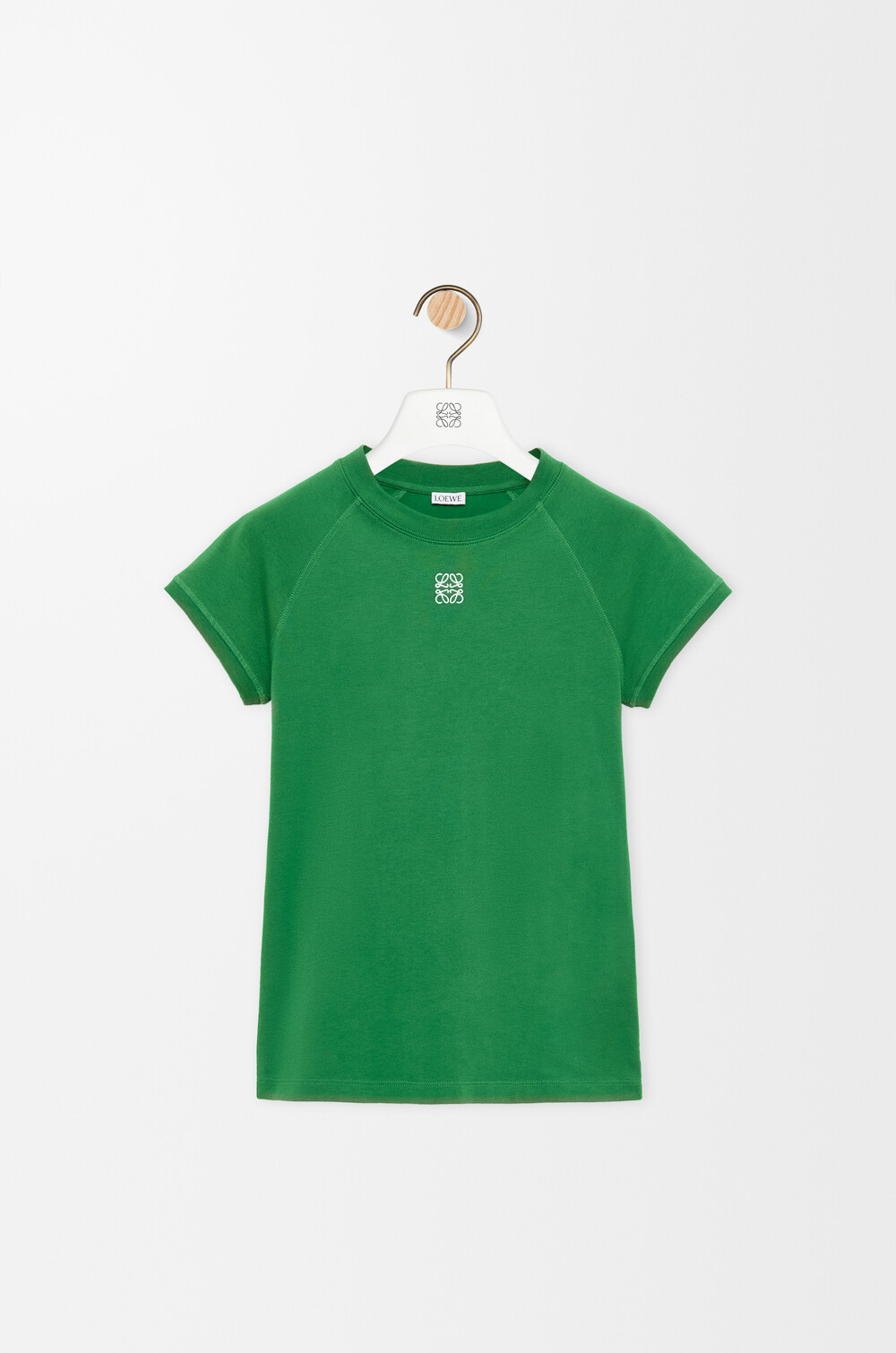 スモールフィット Tシャツ（コットンブレンド） グリーン - ロエベ 