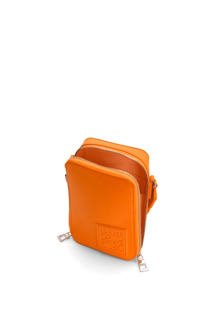 LOEWE Vertical Crossbody Pocket in satin calfskin Bright Orange plp_rd