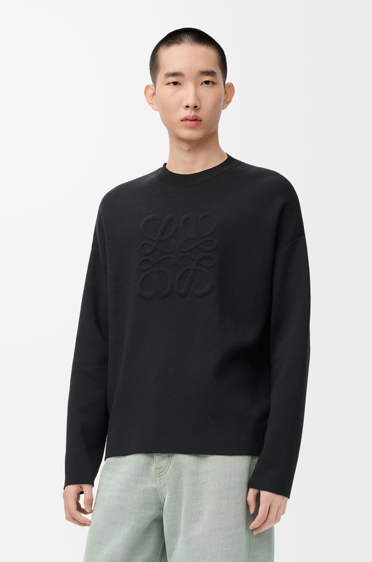 LOEWE Jersey Anagram en lana Negro