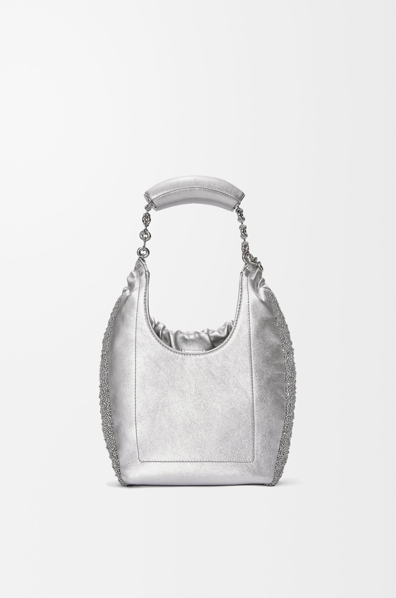 LOEWE Mini Squeeze bag in beaded leather Silver plp_rd