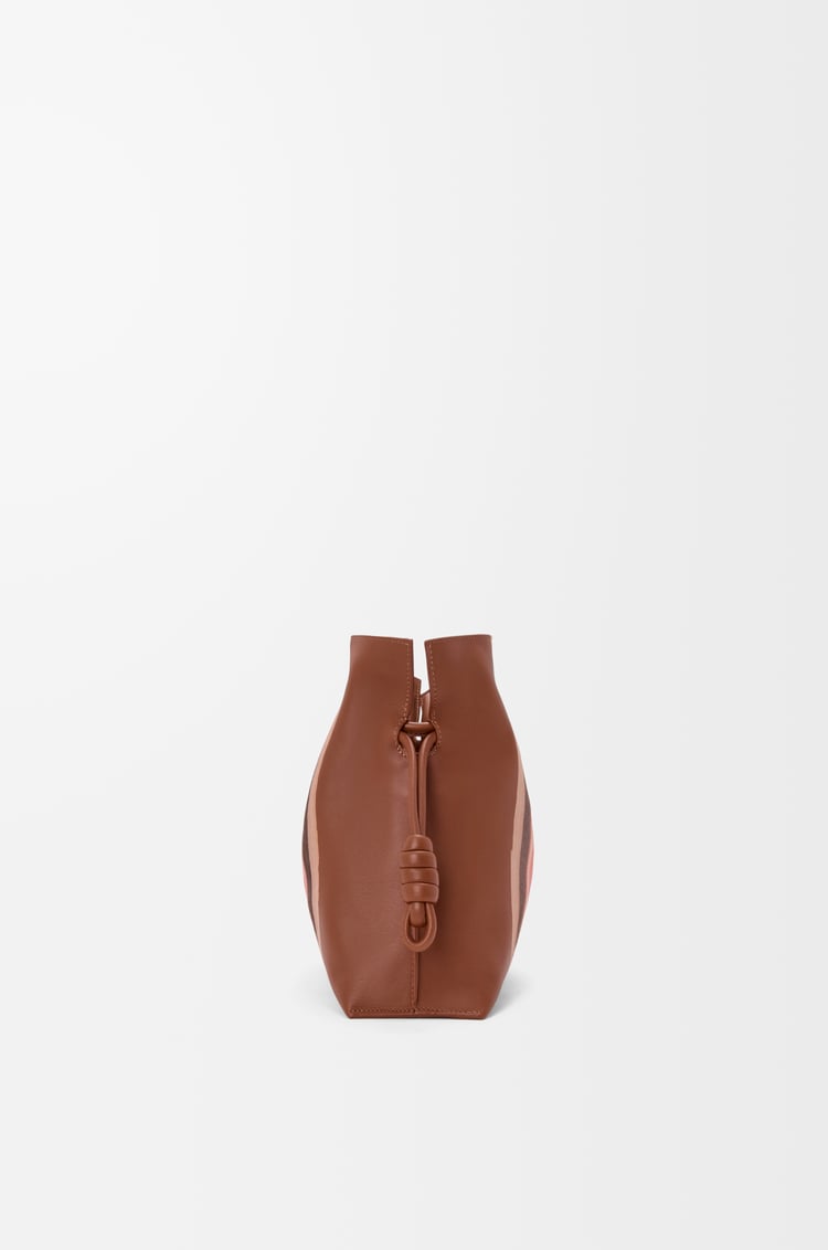 LOEWE フラメンコクラッチ（ナパカーフ） ピーカン/パロットピンク