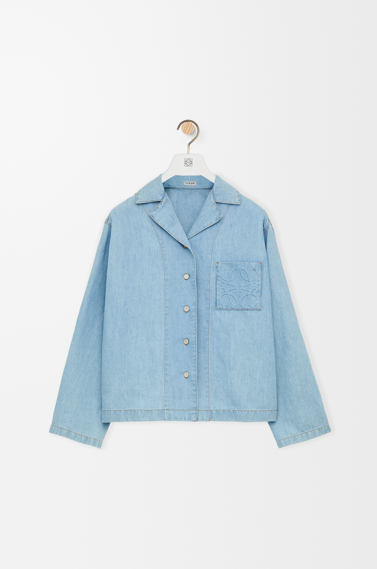 LOEWE Pyjama blouse in denim Light Denim