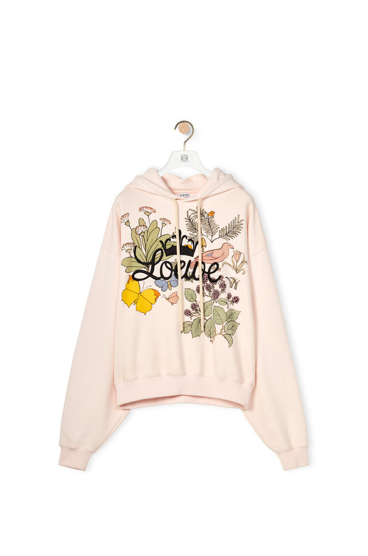 LOEWE Herbarium LOEWE hoodie in cotton Pink/Multicolor pdp_rd