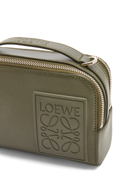 LOEWE Mini Camera Crossbody bag in satin calfskin Khaki Green plp_rd