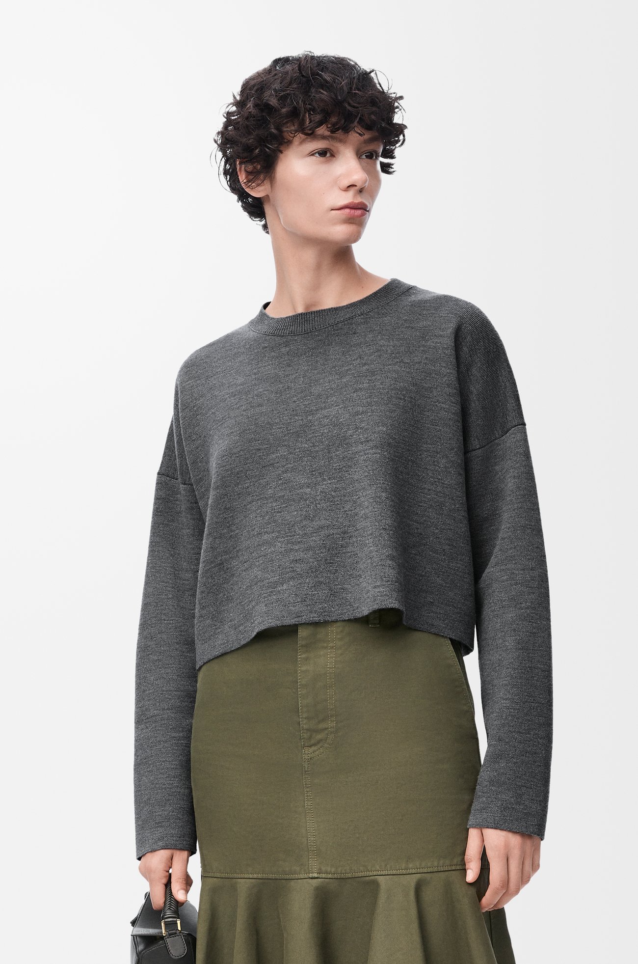 LOEWE 羊毛 Anagram 毛衣 深灰色