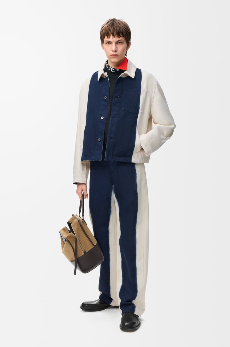 LOEWE Chaqueta Workwear en denim Blanco Roto/Azul
