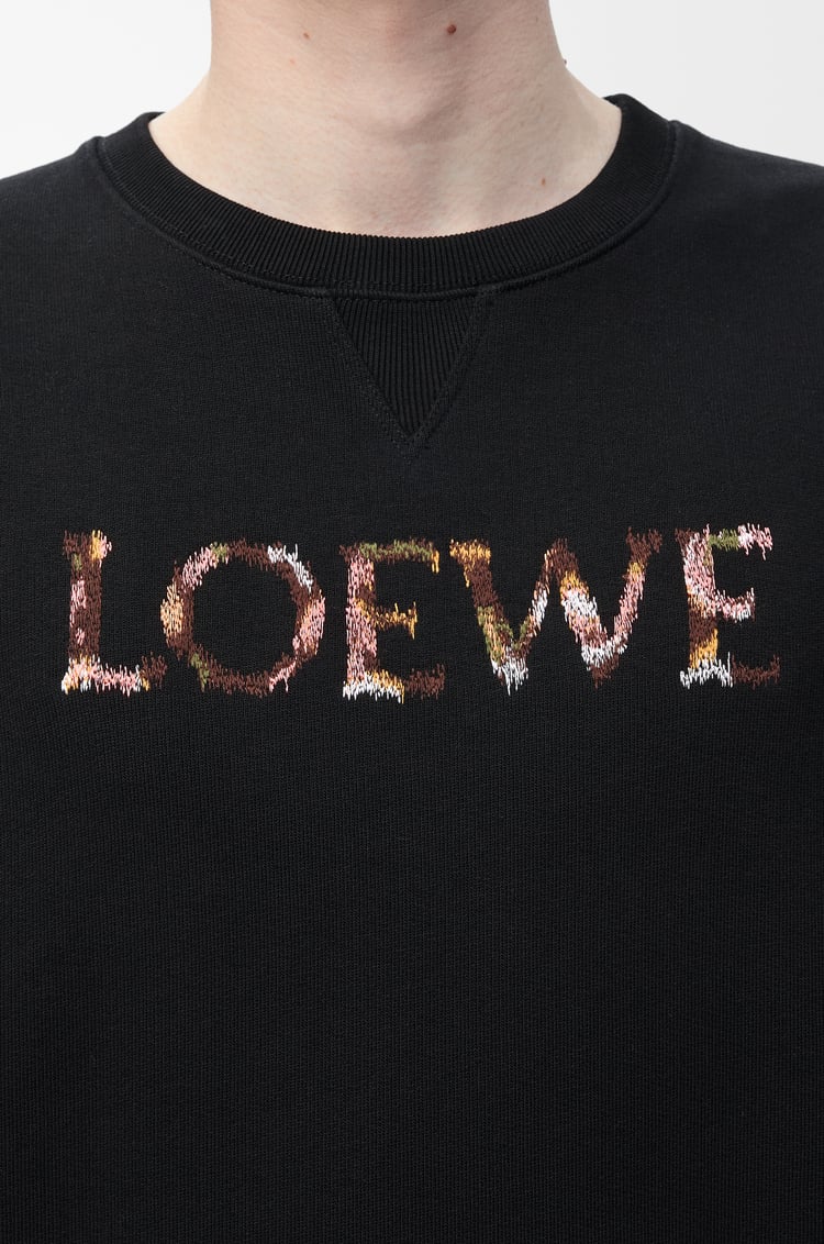 LOEWE 棉质常规版型运动卫衣 黑色