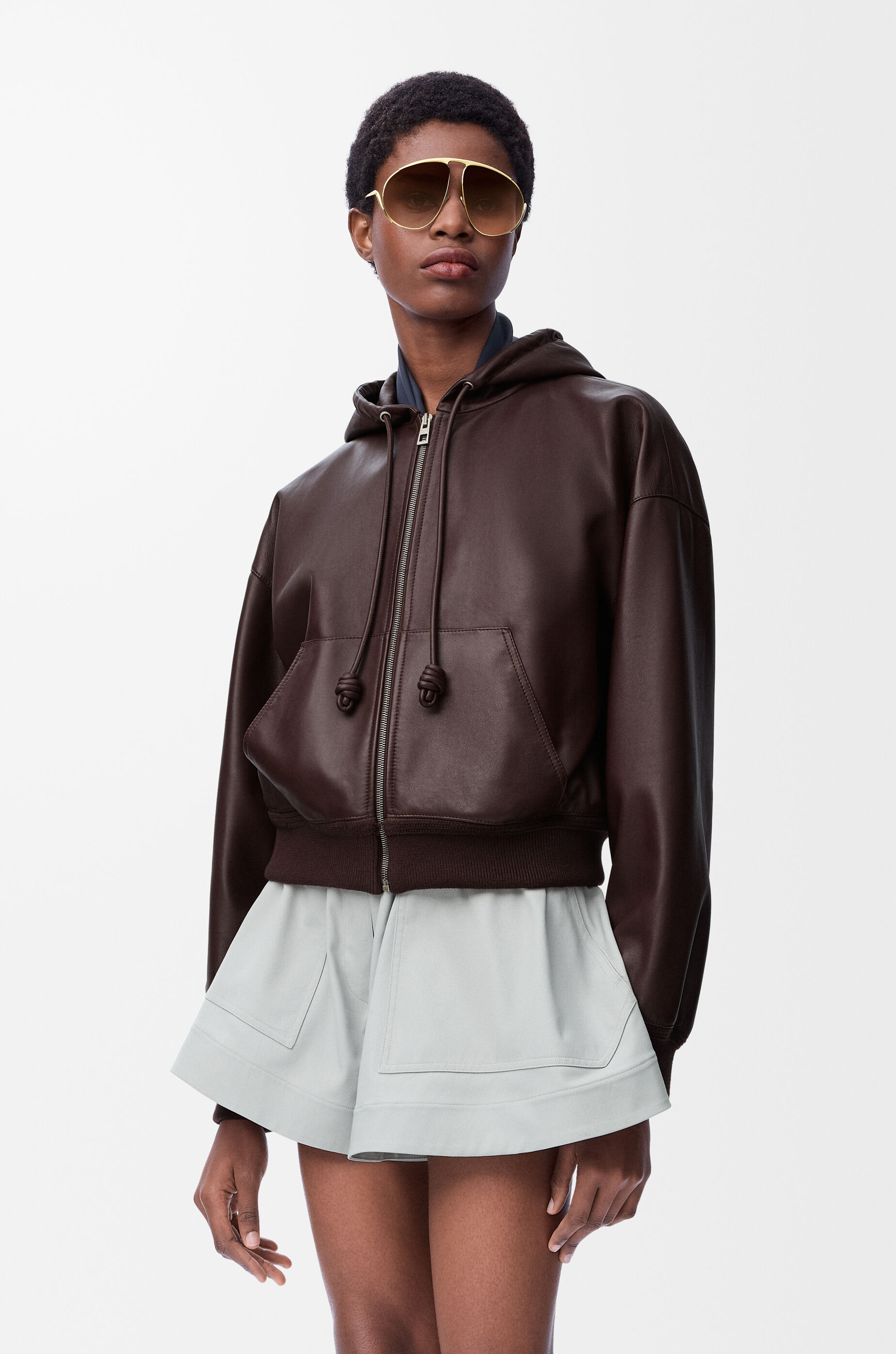 フラメンコ フーディー（ナパラム） ブラウン - LOEWE