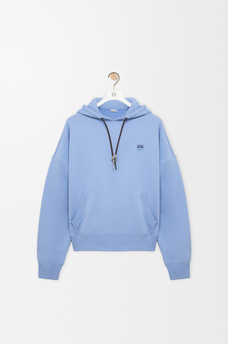 LOEWE Hoodie in cotton Light Blue