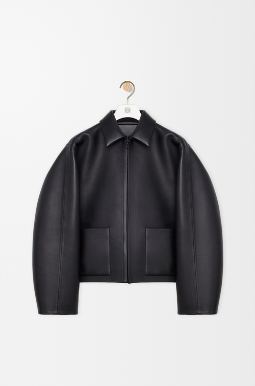 LOEWE Chaqueta en piel napa de cordero Negro