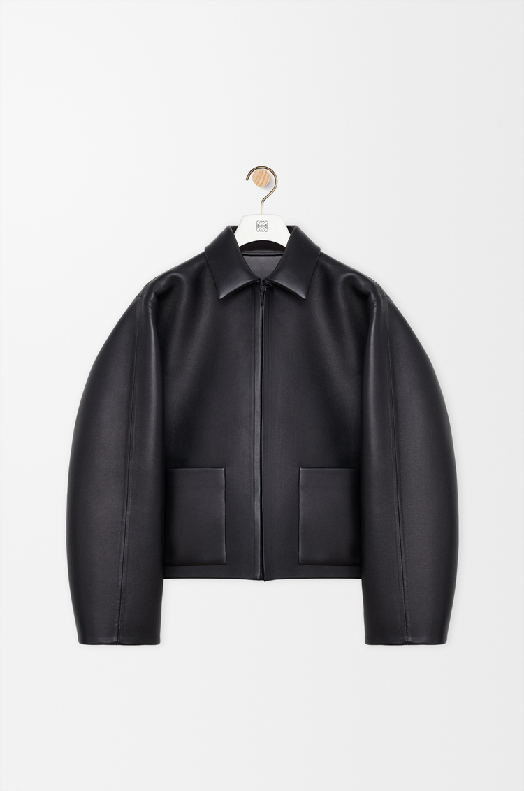 LOEWE Chaqueta en piel napa de cordero Negro