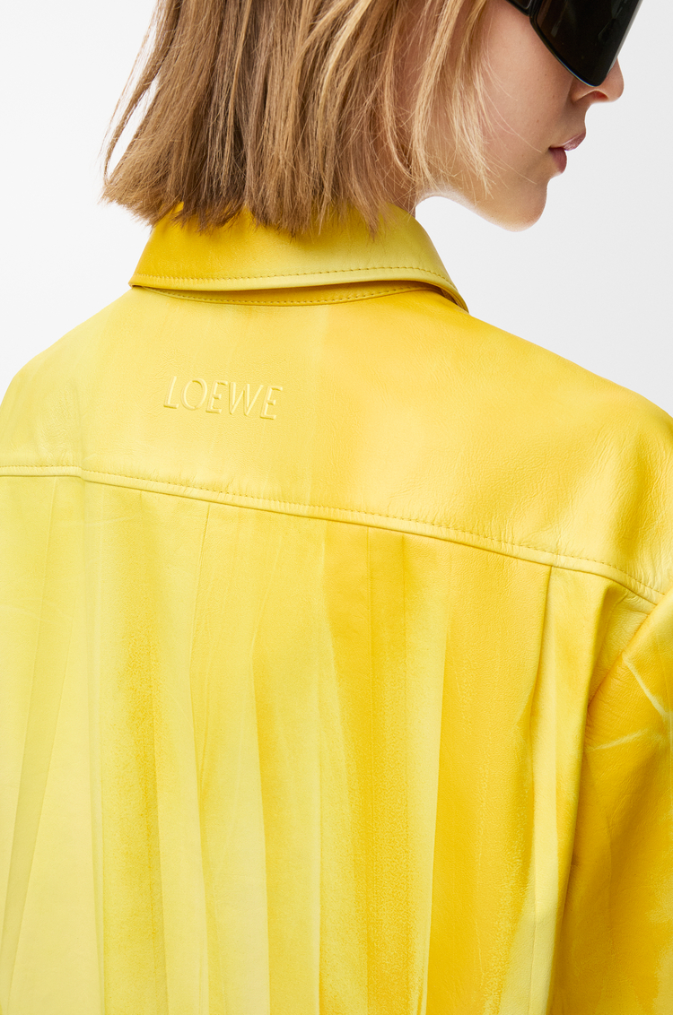 LOEWE Shirt in nappa lambskin Yellow