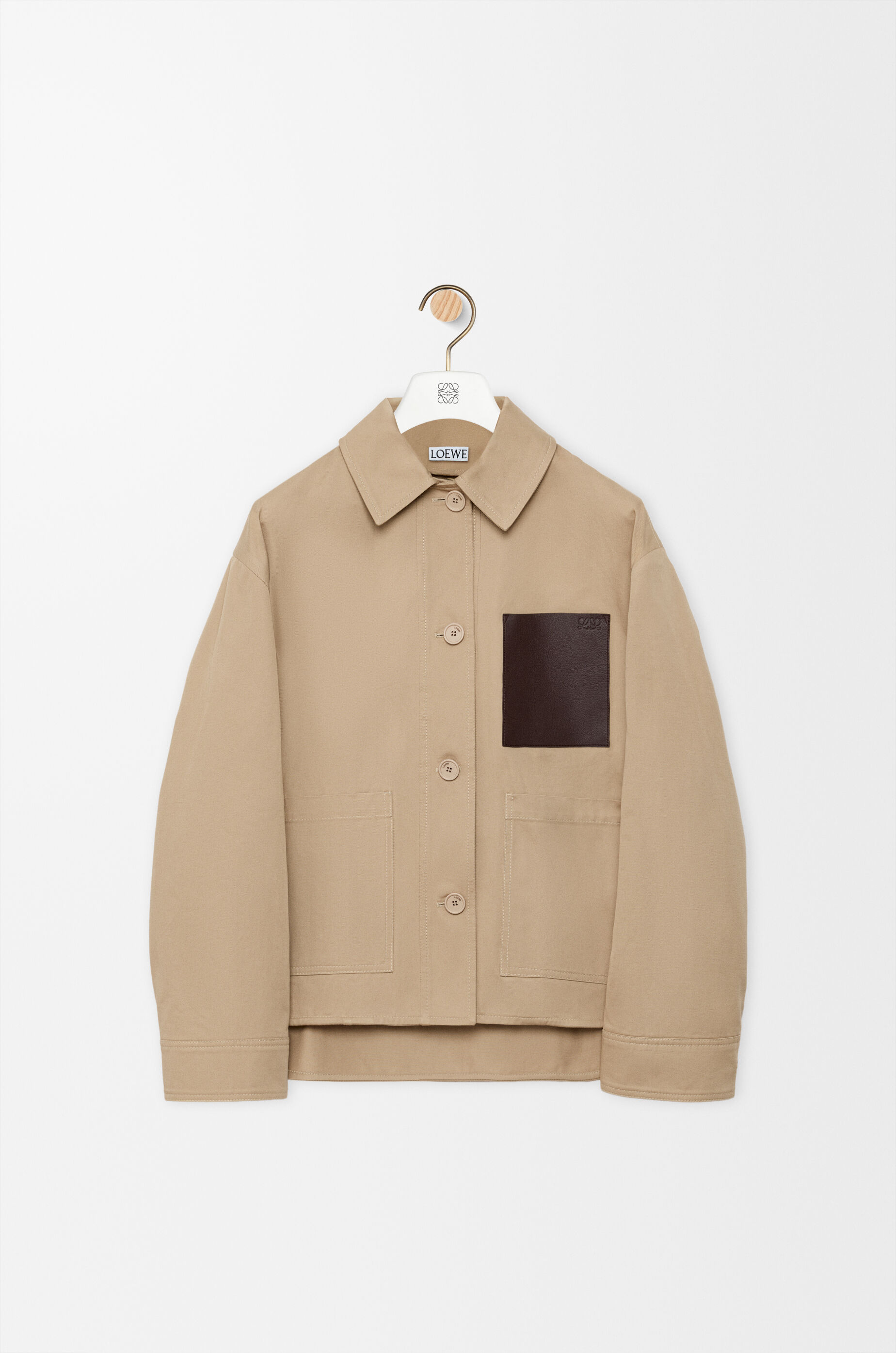 Workwear jacket in cotton Beige - LOEWE Europe official website