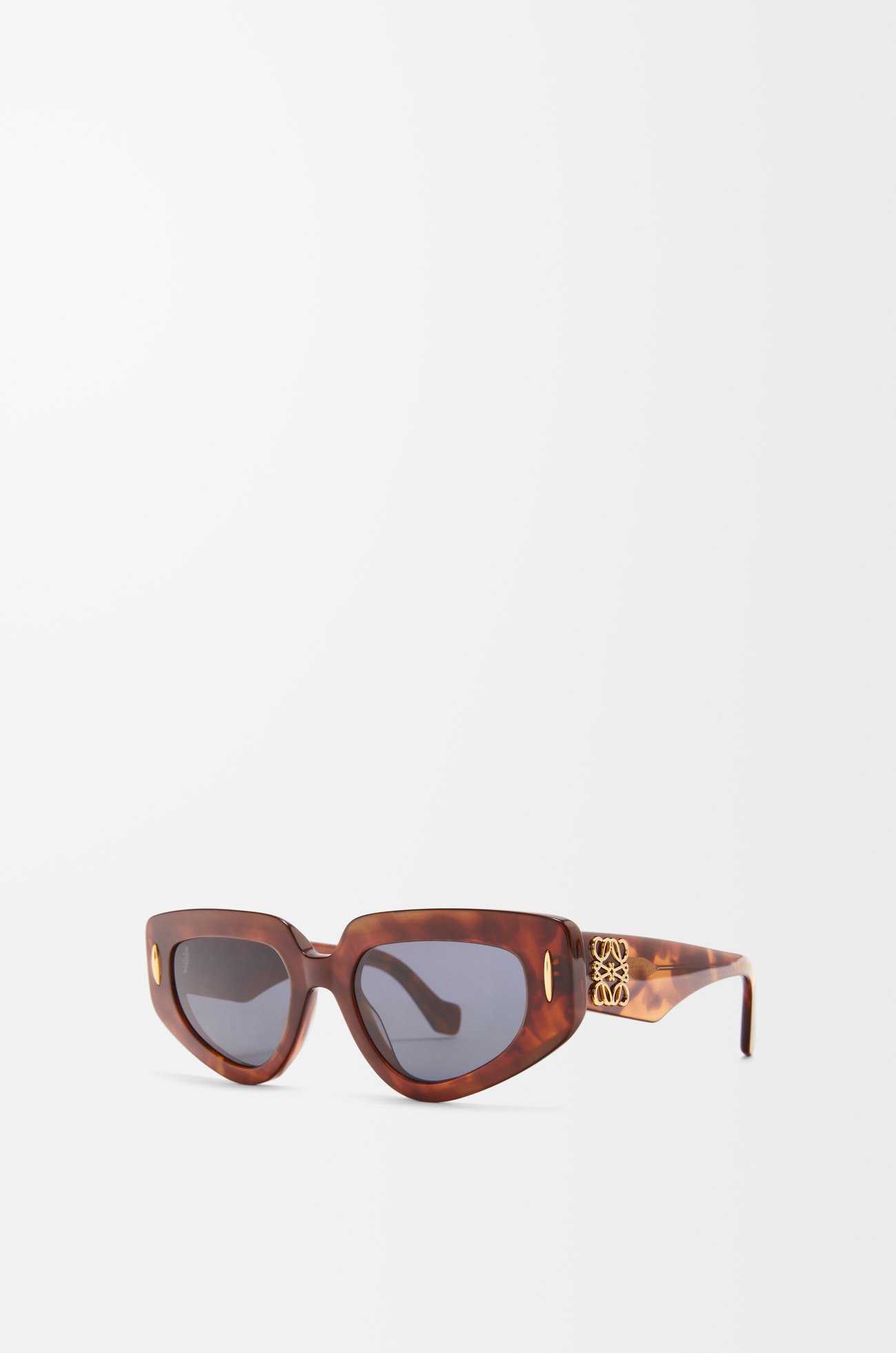 LOEWE Butterfly Screen 小型太陽眼鏡 紅棕色