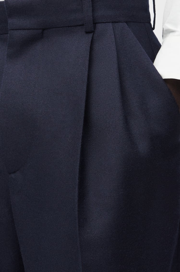 LOEWE Trousers in wool Navy Melange
