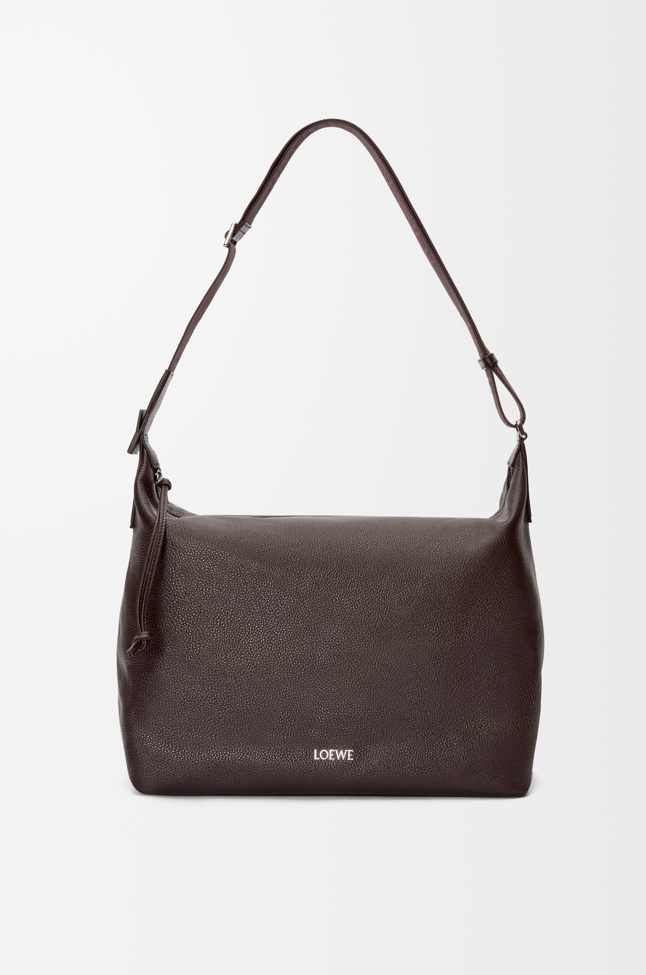 LOEWE Cubi crossbody bag in supple grained calfskin Oxblood plp_rd