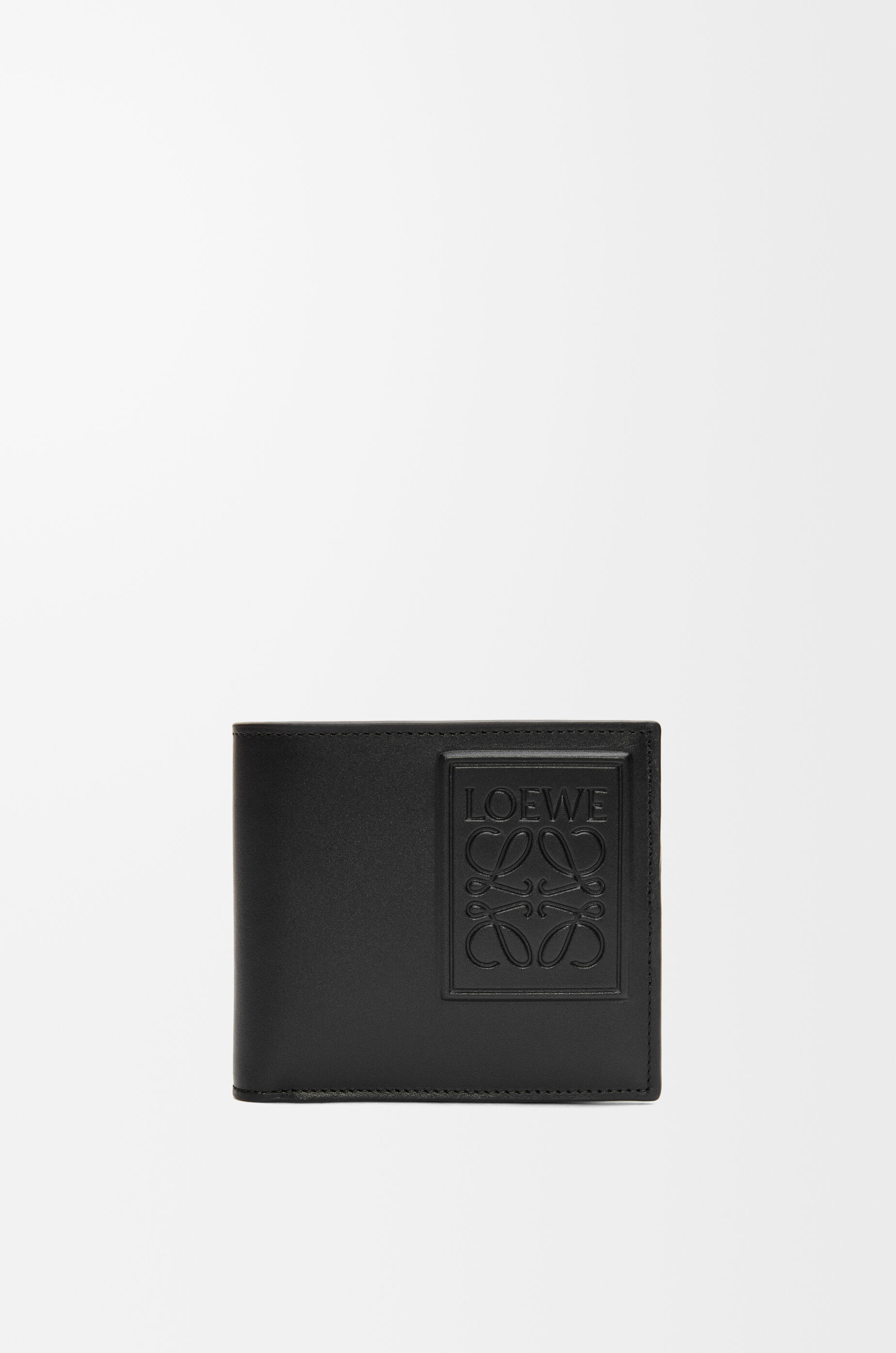 バイフォールド コインウォレット（サテンカーフ） ブラック - LOEWE