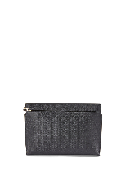 リピート Tポーチ (エンボスシルクカーフ) ブラック - LOEWE