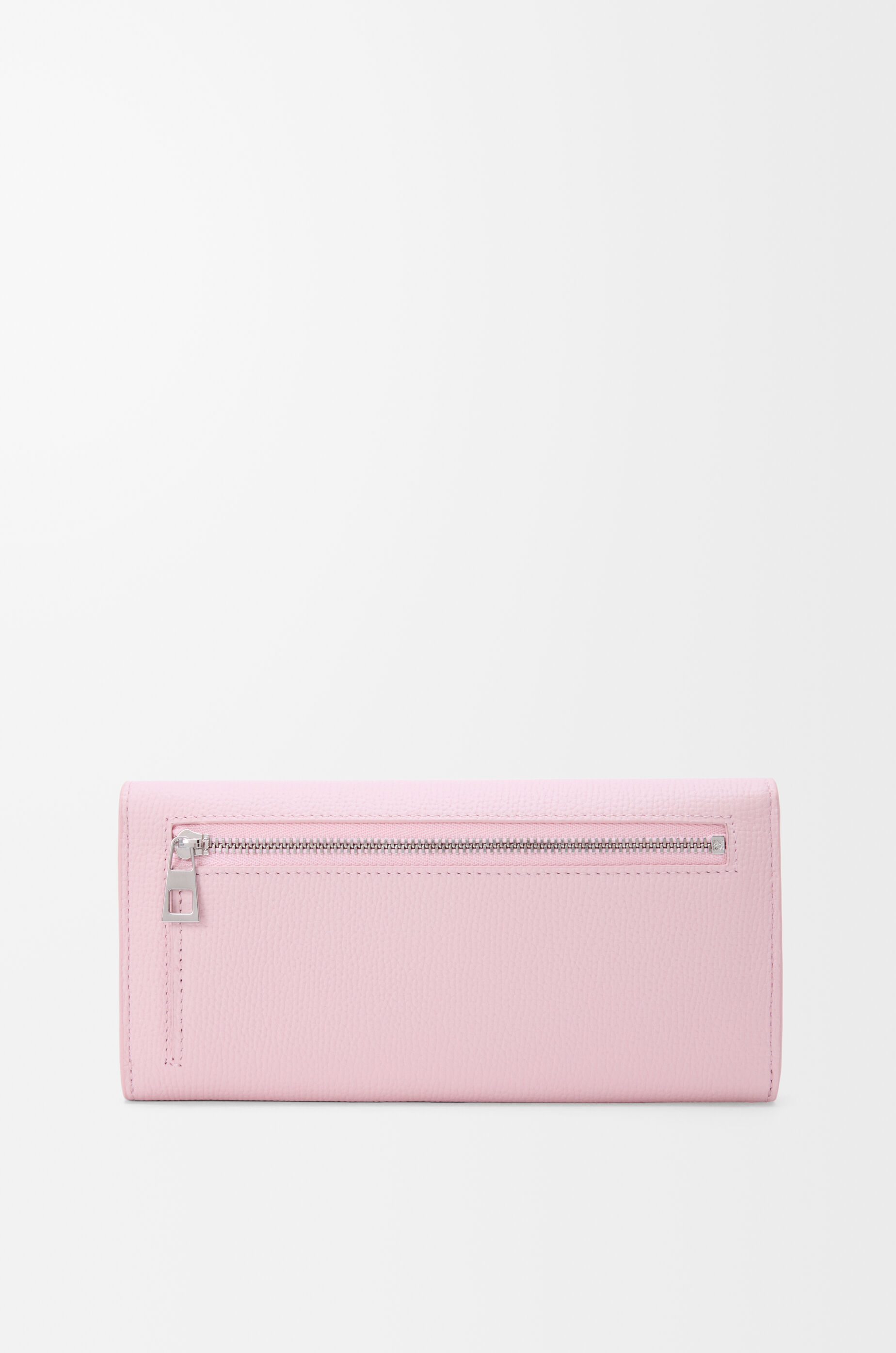 Anagram continental wallet in pebble grained calfskin Pink - LOEWE