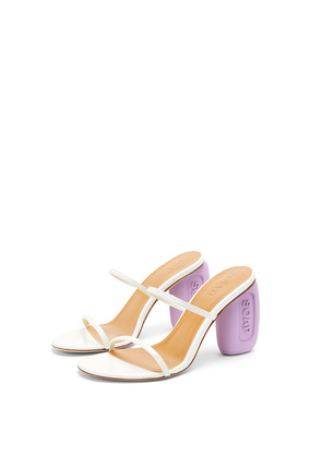 LOEWE Soap sandal in goatskin White/Lavender plp_rd