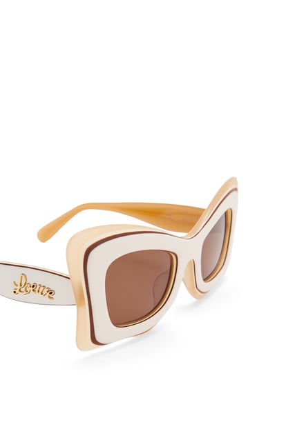LOEWE Multilayer Butterfly sunglasses in acetate White/Beige plp_rd