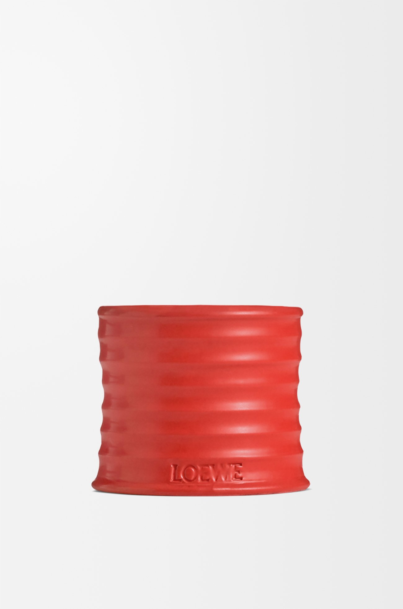 LOEWE Small Tomato Leaves candle Red