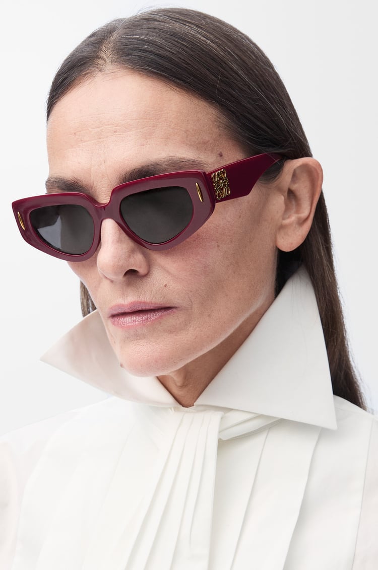 LOEWE 小号 Butterfly Screen 太阳镜 勃艮第红