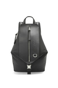 LOEWE Small Convertible backpack in nylon and calfskin 黑色