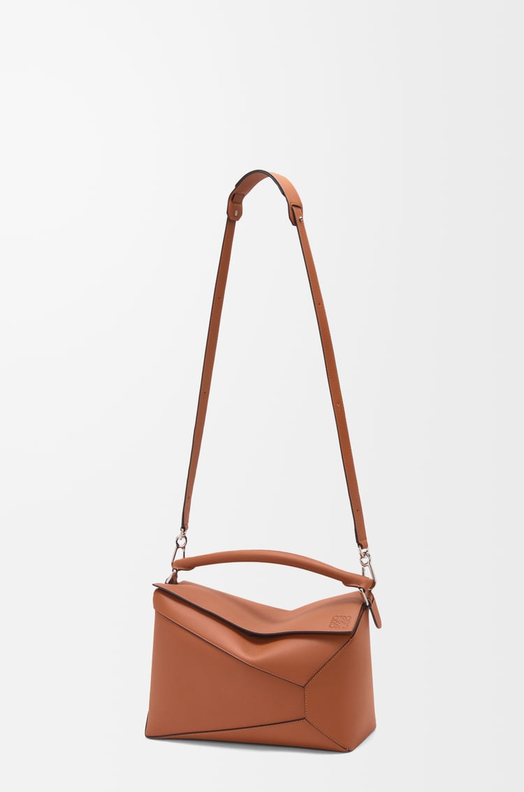 LOEWE Large Puzzle Edge bag in classic calfskin Tan