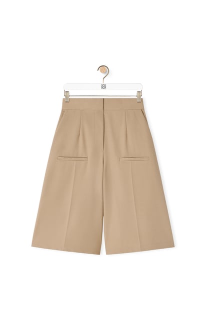 LOEWE Tailored shorts in cotton Taos Taupe plp_rd