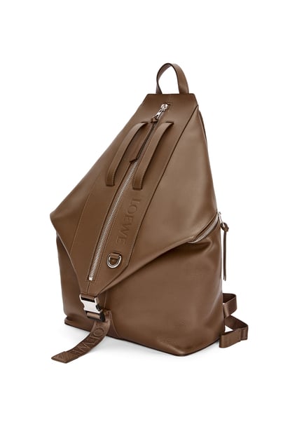 LOEWE Convertible backpack in classic calfskin Winter Brown plp_rd