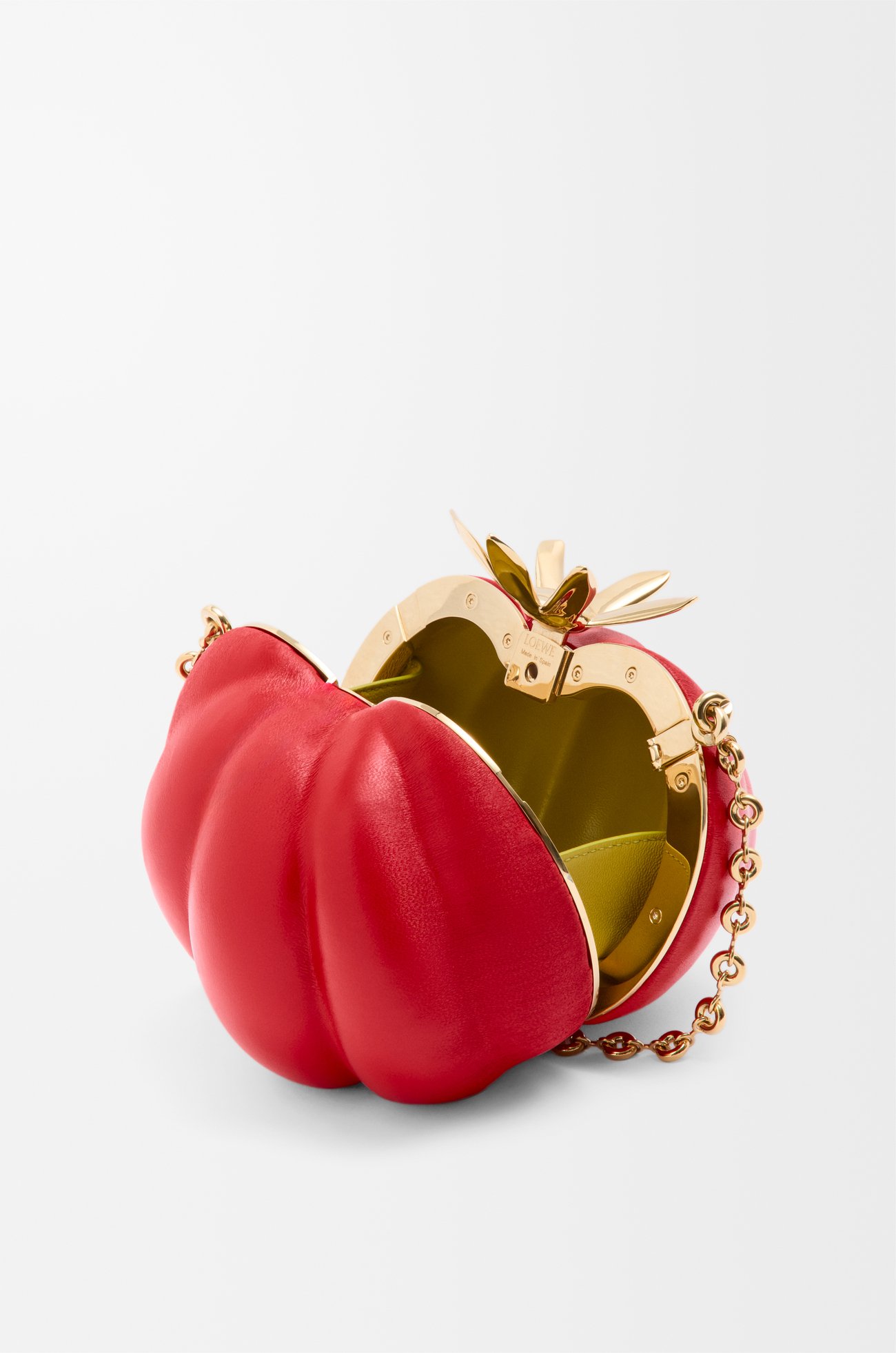 LOEWE Tomato clutch in nappa lambskin Red
