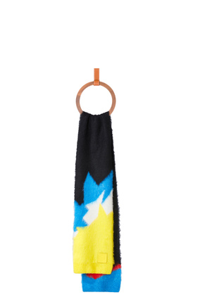LOEWE Intarsia scarf Black/Multicolor plp_rd