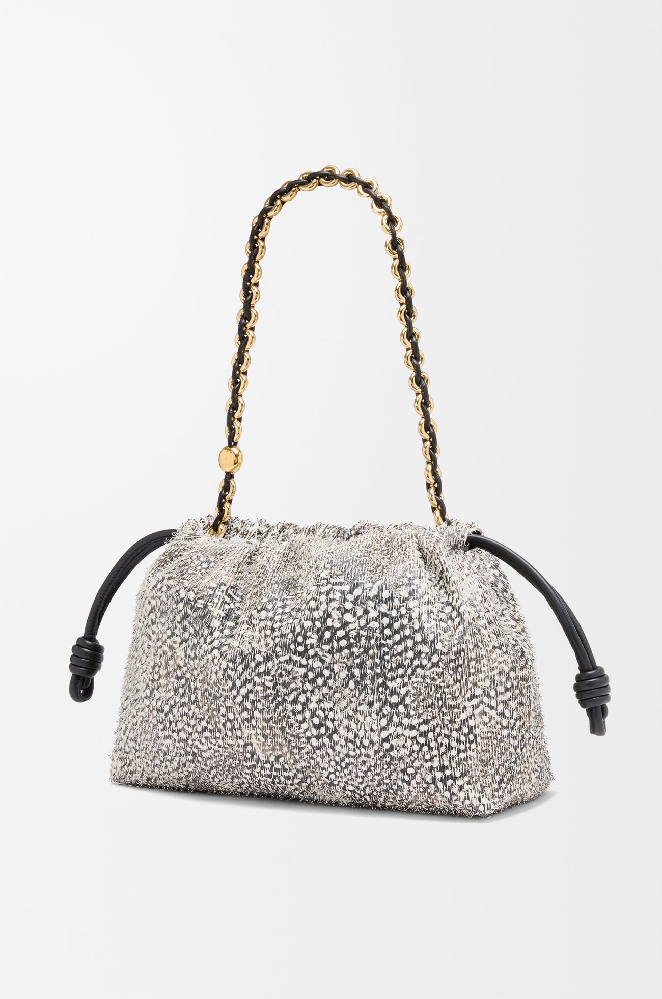 LOEWE Bolso Flamenco purse mediano en piel de cabra Negro/Blanco plp_rd