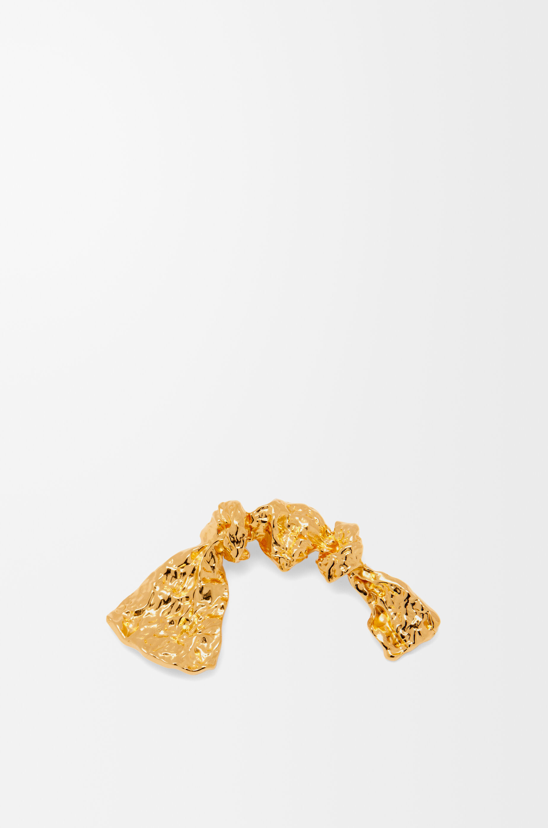 LOEWE ゴールド リボンモチーフ ブローチ