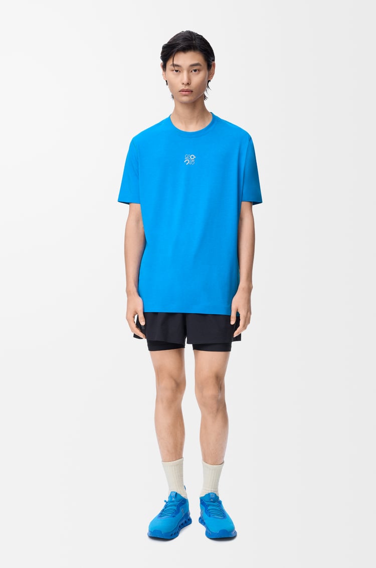 LOEWE Camiseta deportiva en tejido técnico Azul
