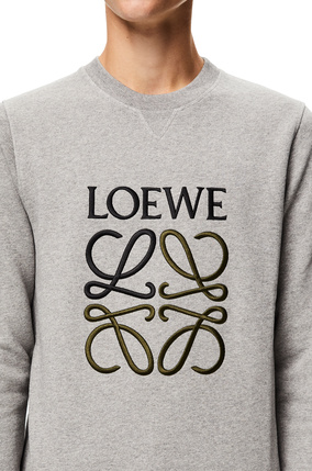 LOEWE LOEWE Anagram embroidered sweatshirt in cotton Grey Melange plp_rd